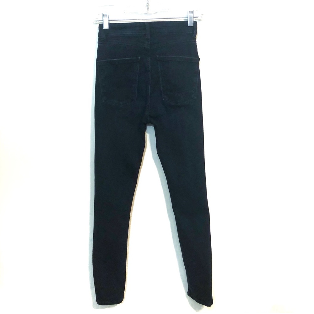 Zara 4 High Rise Super skinny dark blue jeans - Picture 4 of 6